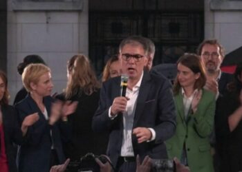 premier meeting du Nouveau Front populaire