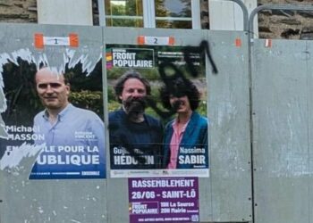 Des tags racistes et antisémites sur des affiches du Nouveau Front Populaire