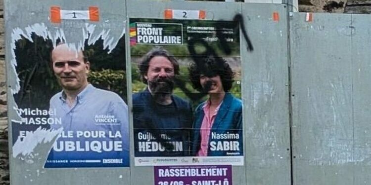 Des tags racistes et antisémites sur des affiches du Nouveau Front Populaire