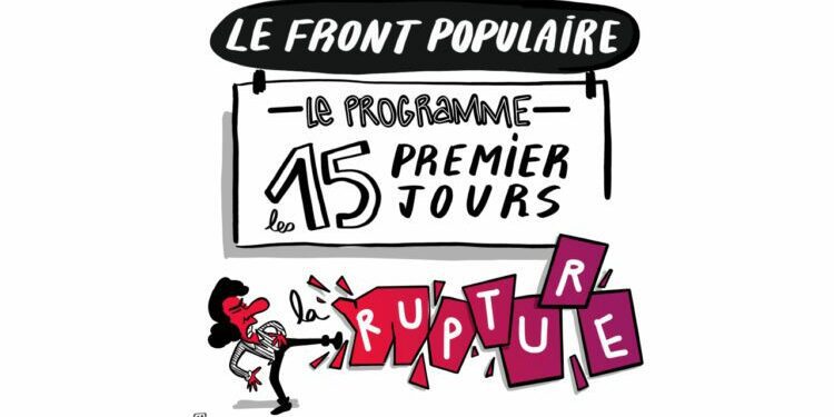 Le programme du Nouveau Front populaire en BD : les 15 premiers jours croqués par Bobika