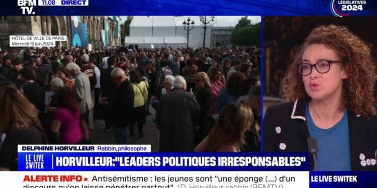 Antisémitisme: pour Delphine Horvilleur (rabbin et philosophe), "il est nécessaire de purger le Nouveau Front populaire" - BFMTV