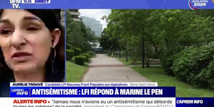 Aurélie Trouvé (candidate LFI Nouveau Front populaire) réagit à la mise en place d'une heure sur la lutte contre le racisme et l’antisémitisme dans les écoles