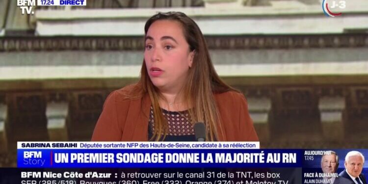 "Bien sûr qu'on est prêts à gouverner", affirme Sabrina Sebaihi, députée sortante Nouveau Front populaire, candidate à sa réelection