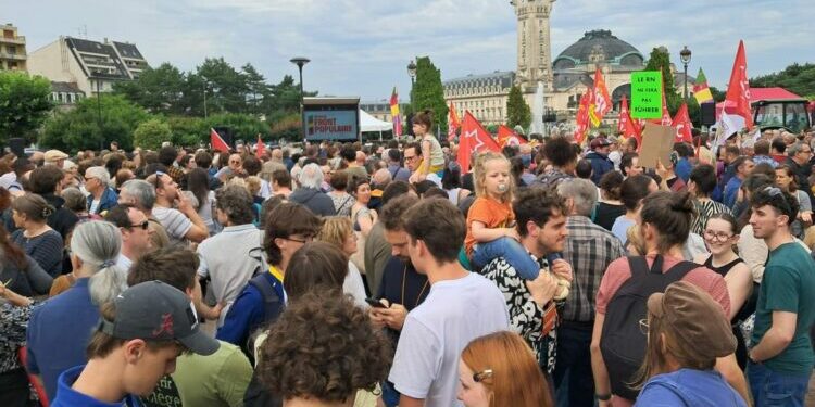Le peuple de gauche de Limoges s