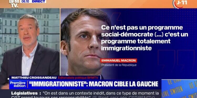 Emmanuel Macron dénonce le "programme totalement immigrationniste" du Nouveau Front populaire - BFMTV
