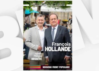 François Hollande dévoile son affiche estampillée Nouveau Front populaire