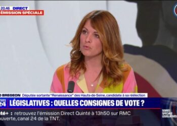 "Jamais je n'appellerais à voter pour le Rassemblement national, mais jamais je n'appellerais à voter pour la France insoumise", assure Maud Bregeon (Renaissance) Voir plus Voir moins