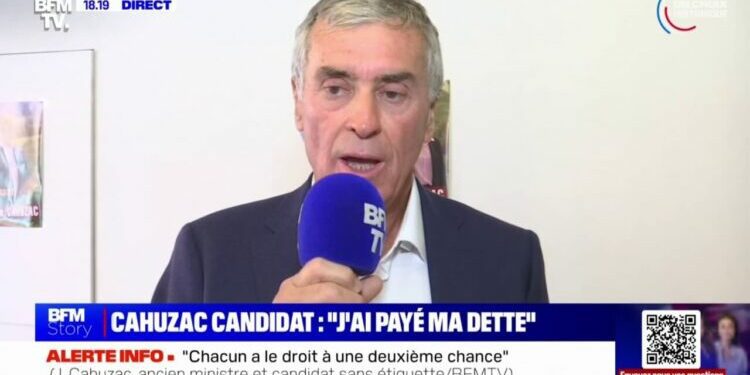 "Je n'ai ni sollicité ni espéré cette investiture de la part du Front populaire et pas davantage d'un quelconque parti de la majorité présidentielle", assure Jérôme Cahuzac