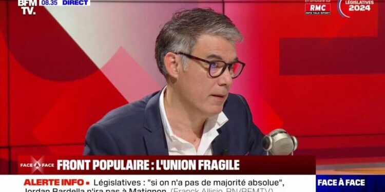 "Je souhaite un vote" pour élire un Premier ministre en cas de victoire du Nouveau Front populaire, estime Olivier Faure