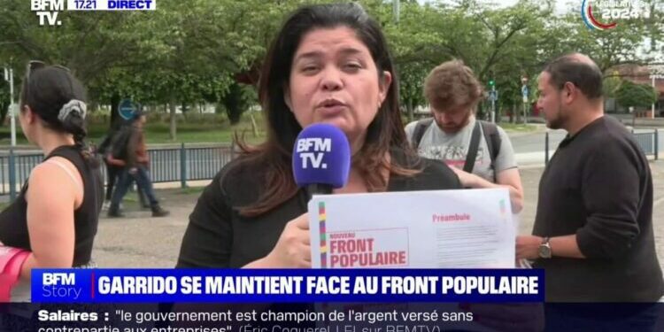 "Je suis candidate Nouveau Front populaire", affirme Raquel Garrido
