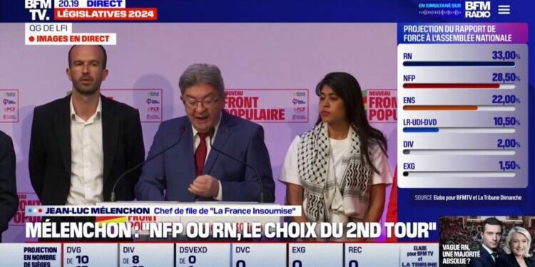 Jean-Luc Mélenchon appelle à "une majorité absolue du Nouveau Front populaire car il est la seule alternative"