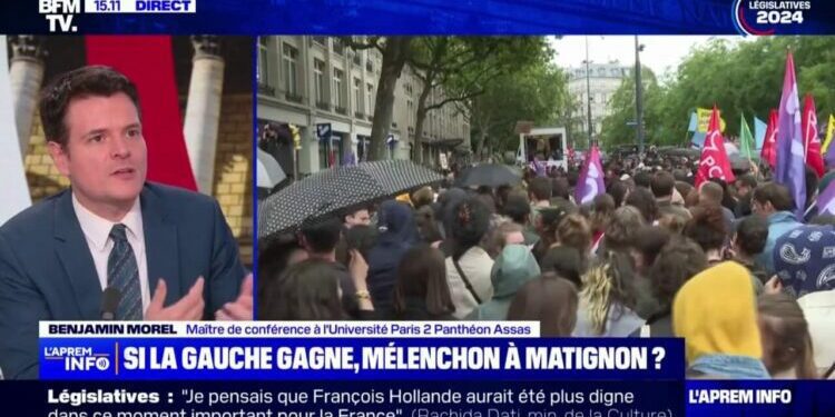 Jean-Luc Mélenchon "veut éviter un concurrent pour 2027", selon Benjamin Morel, maître de conférence à l'Université Paris 2 Panthéon Assas