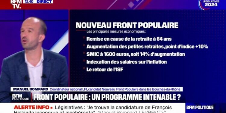 "La catastrophe économique est là, déjà sous nos yeux", affirme Manuel Bompard (LFI)