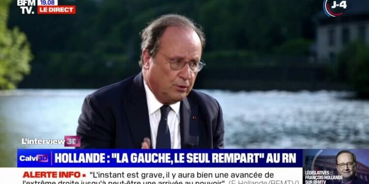 "Laisser penser que c'est LFI qui est dominante dans cette alliance, c'est une erreur", affirme François Hollande
