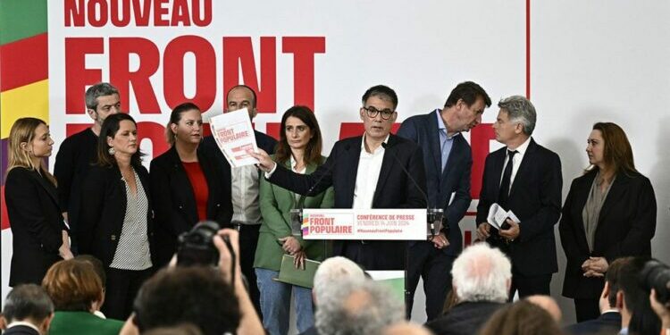 Le Nouveau Front populaire rassemble notamment les Ecologistes, le PS, le PCF et La France insoumise.