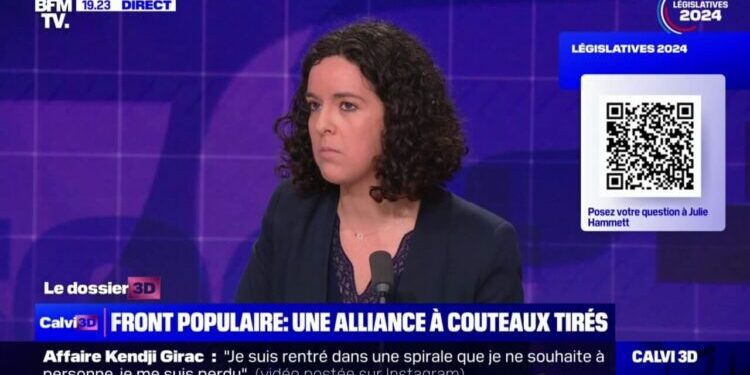Législatives: "Dans notre équipe de France à nous, on a plein de Kylian Mbappé possibles", métaphorise Manon Aubry (LFI) à propos du Nouveau Front populaire - BFMTV