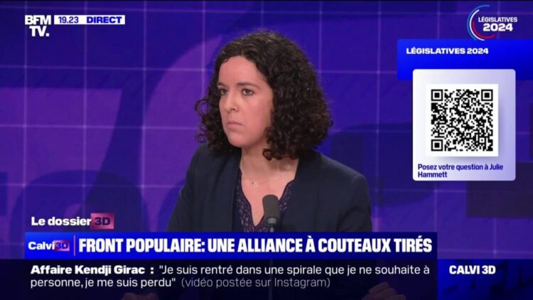 Législatives: "Dans notre équipe de France à nous, on a plein de Kylian Mbappé possibles", métaphorise Manon Aubry (LFI) à propos du Nouveau Front populaire - BFMTV