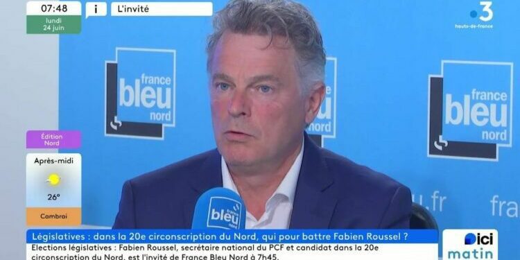 Fabien Roussel, secrétaire national du PCF et candidat dans la 20e circonscription du Nord, invité de France Bleu Nord.