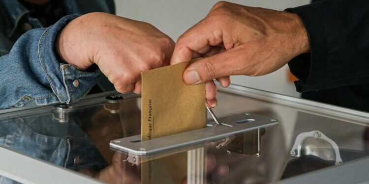 Un bureau de vote.
