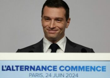 La liste conduite par le président du Rassemblement national, Jordan Bardella, est en tête de notre sondage.