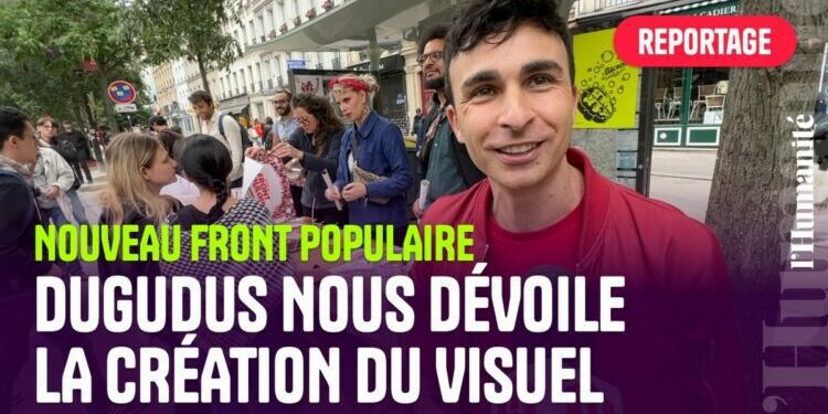 Vidéo. Le graphiste Dugudus nous dévoile la création du visuel du Nouveau Front populaire