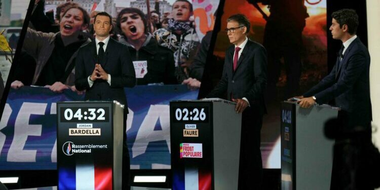 ce qu’il faut retenir du débat entre Gabriel Attal, Olivier Faure et Jordan Bardella