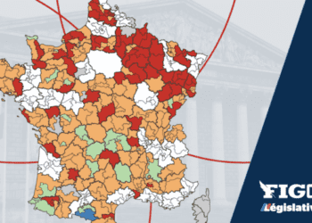 la carte de France du Nouveau Front populaire