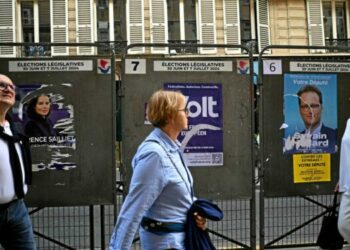 le RN et le Nouveau Front populaire toujours en tête, le camp macroniste à 20 %