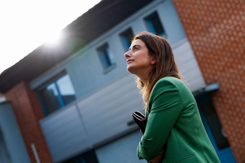 Marine Tondelier, secrétaire national de EELV, à Hénin-Beaumont (Pas-de-Calais), le 30 juin 2024.