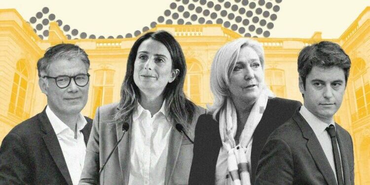 le Nouveau Front populaire crée la surprise et arrive en tête du 2d tour, le RN échoue à la 3e place derrière le camp présidentiel, selon notre estimation Ipsos-Talan