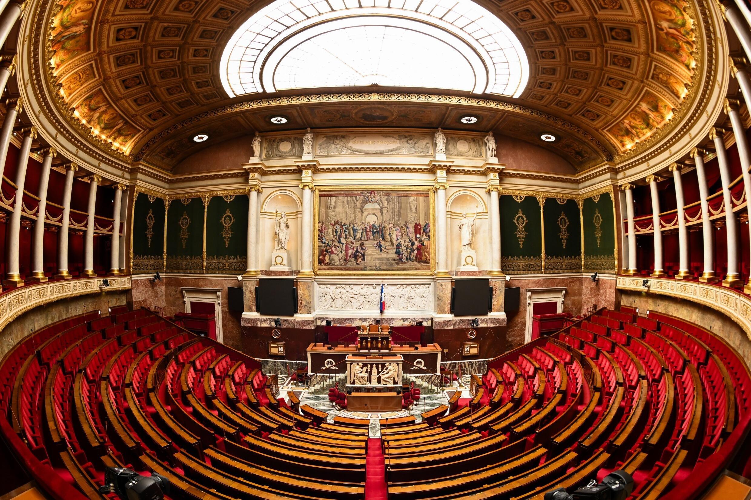 L'hémicycle de l'Assemblée nationale, à Paris, le 8 juillet 2024.