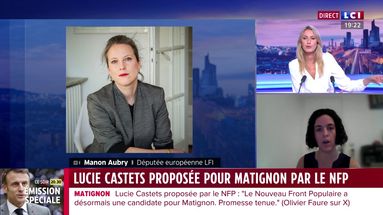 Lucie Castets candidate du NFP : la réaction de Manon Aubry