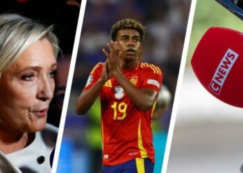 Le Pen attaque le Nouveau Front populaire, Lamine Yamal encensé, CNews sanctionné... Les 3 infos à retenir à la mi-journée