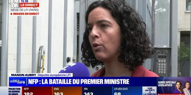 Manon Aubry pointe "une victoire inattendue et inédite" du Nouveau Front populaire