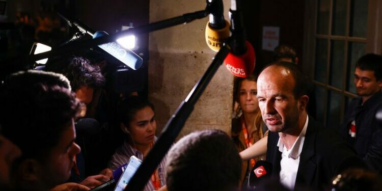 Manuel Bompard favorable à un "consensus" au sein du Nouveau Front populaire pour trouver un Premier ministre