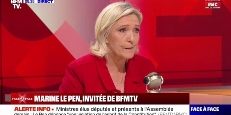 Marine Le Pen: "Tout est mieux qu'un gouvernement du Nouveau Front populaire" - BFMTV