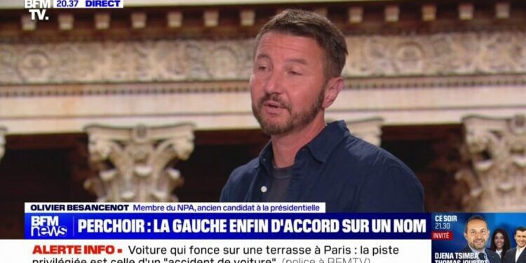 Olivier Besancenot (NPA) évoque les tractations du Nouveau Front populaire sur l'identité du Premier ministre qui sera proposé à Emmanuel Macron