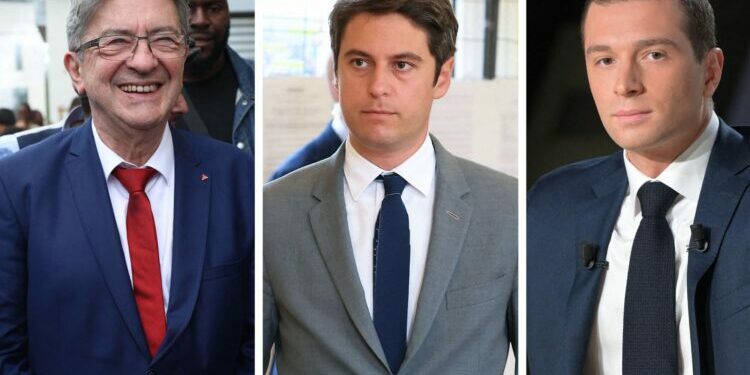 Résultats législatives 2024 : Nouveau Front Populaire en tête, suivi par Ensemble, devant le RN, selon notre première ... - RTL